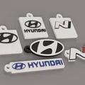 Bộ sưu tập móc khóa Hyundai và logo N-Line in 3D độc đáo - Thumbnail 1