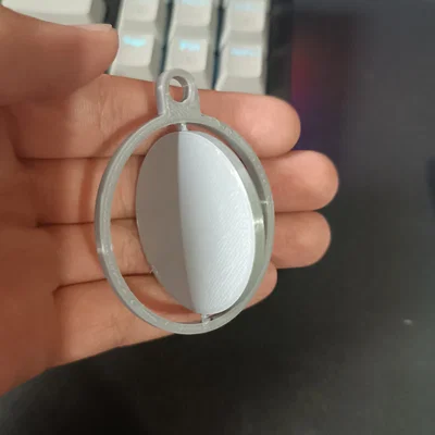 Đế treo chìa khóa xoay 360 độ - Phụ kiện móc khóa in 3D độc đáo