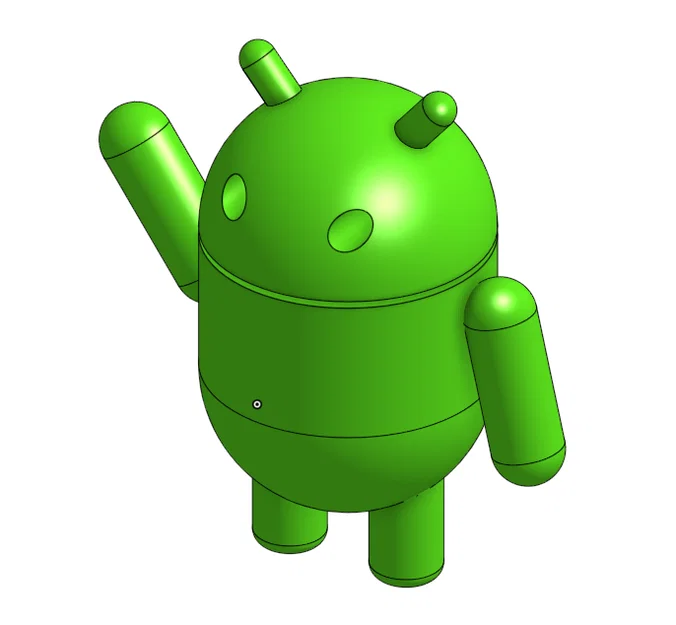 Mô hình Robot Android 3D - Đồ trang trí bàn làm việc cực chất - Image 2