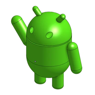 Mô hình Robot Android 3D - Đồ trang trí bàn làm việc cực chất