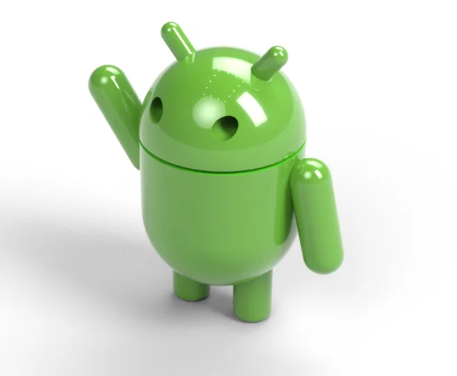 Mô hình Robot Android 3D - Đồ trang trí bàn làm việc cực chất - Image 3