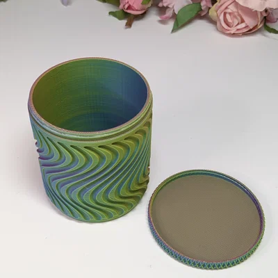 Hũ Gợn Sóng Hiện Đại (Modern Wavy Jar)