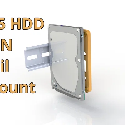 Ngàm gắn ổ cứng 2.5 inch lên thanh ray DIN chuyên dụng