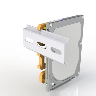 Ngàm gắn ổ cứng 2.5 inch lên thanh ray DIN chuyên dụng