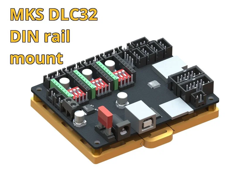 Giá đỡ mạch điều khiển MKS DLC32 gắn thanh ray DIN 35mm - Image 1
