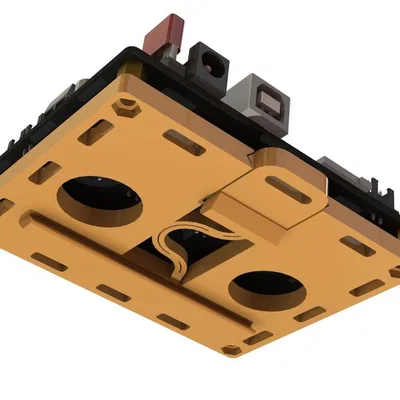 Giá đỡ mạch điều khiển MKS DLC32 gắn thanh ray DIN 35mm