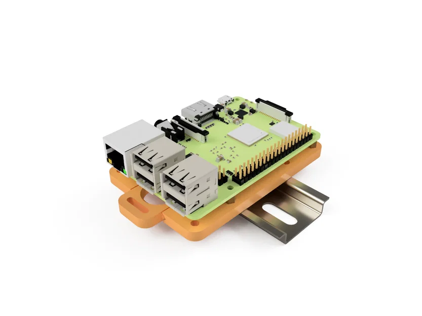 Giá gắn Raspberry Pi 3 lên thanh DIN (DIN rail mount) - Image 2