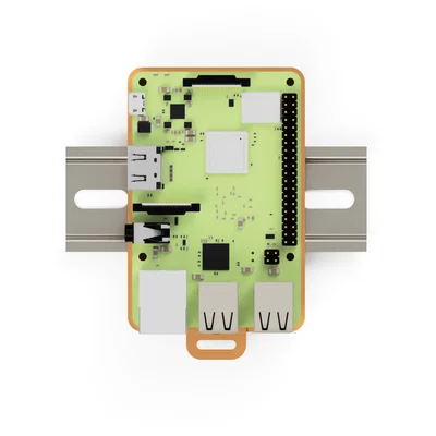 Giá gắn Raspberry Pi 3 lên thanh DIN (DIN rail mount)