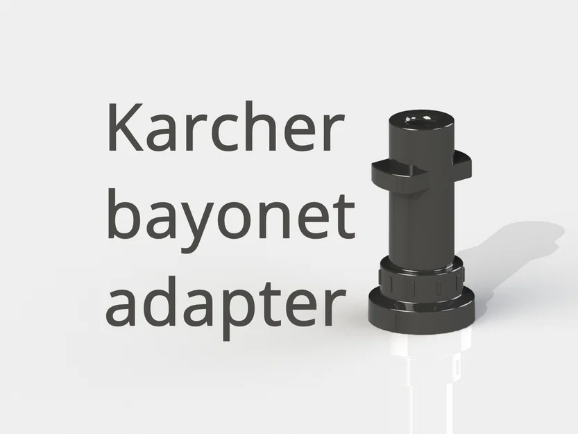 Đầu nối Bayonet cho máy rửa xe Karcher K3 K5 tự in 3D - Image 1