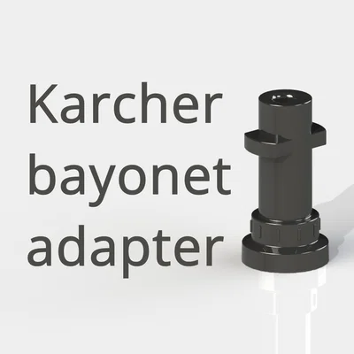 Đầu nối Bayonet cho máy rửa xe Karcher K3 K5 tự in 3D