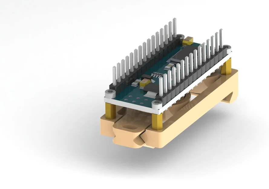 Ngàm gắn Arduino Nano lên DIN rail (DIN rail mount) tối giản - Image 3