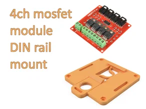 Ngàm gắn Arduino Nano lên DIN rail (DIN rail mount) tối giản - Image 7