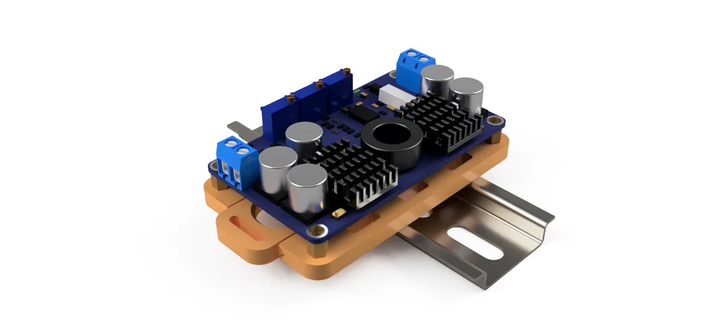 Ngàm gắn module DC-DC LTC3780 lên thanh DIN 35mm - Image 2