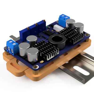 Ngàm gắn module DC-DC LTC3780 lên thanh DIN 35mm