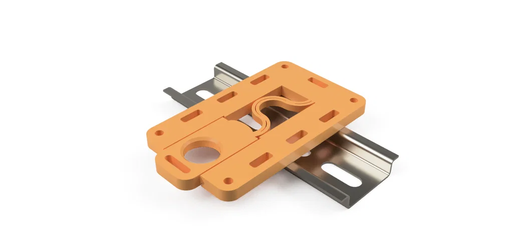 Ngàm gắn module DC-DC LTC3780 lên thanh DIN 35mm - Image 3