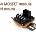 Giá đỡ module MOSFET 25A gắn ray DIN - Thumbnail 1