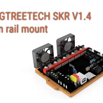 BIGTREETECH SKR 1.4 với gá DIN làm mát 4040