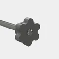 Tay quay trục vít me T8 cho máy CNC 3018 tiện lợi - Thumbnail 2
