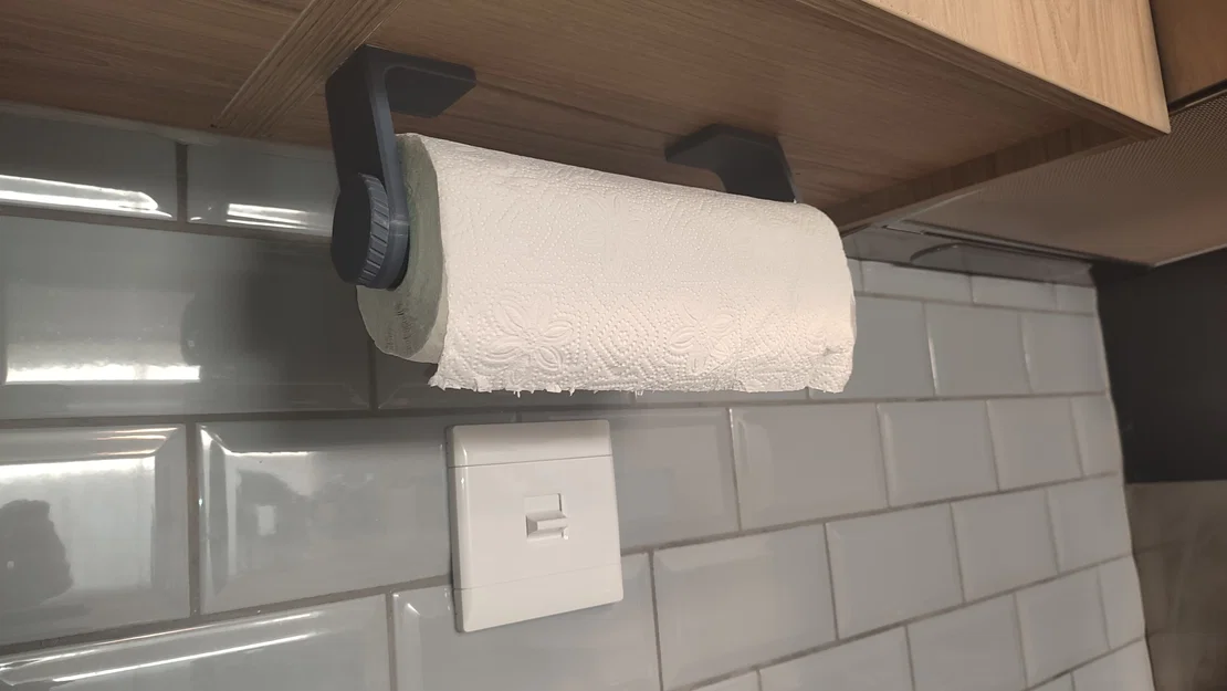 Giá Treo Giấy Lau Bếp Gắn Dưới Tủ (Under-Cabinet Paper Towel Holder) - Image 1