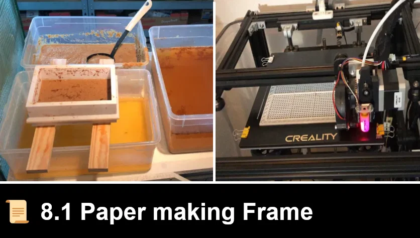 8.1 Khung làm giấy (Paper making Frame) in 3D - Image 1
