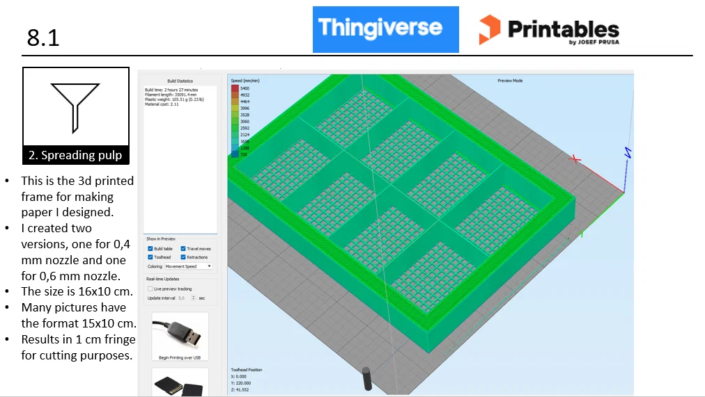 8.1 Khung làm giấy (Paper making Frame) in 3D - Image 3