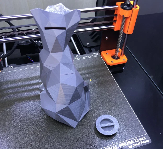 Heo đất mèo Low Poly Kitty Cat Bank - Image 2