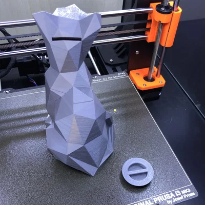Heo đất mèo Low Poly Kitty Cat Bank