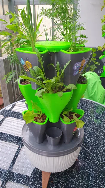 Hydroponic Style Tower Indoor – Tháp thủy canh để bàn trong nhà - Image 1