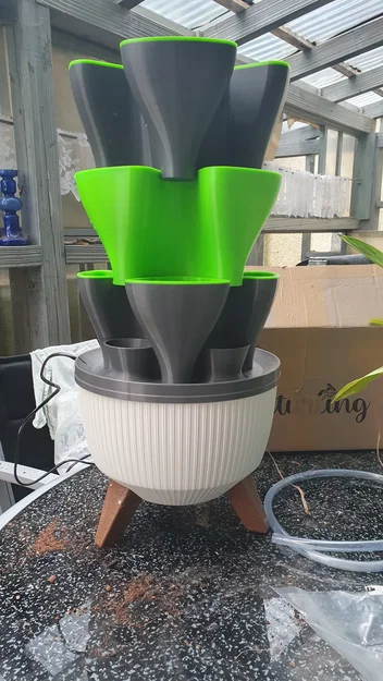Hydroponic Style Tower Indoor – Tháp thủy canh để bàn trong nhà - Image 3