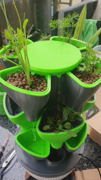 Hydroponic Style Tower Indoor – Tháp thủy canh để bàn trong nhà - Image 11