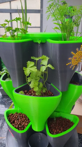 Hydroponic Style Tower Indoor – Tháp thủy canh để bàn trong nhà - Image 14