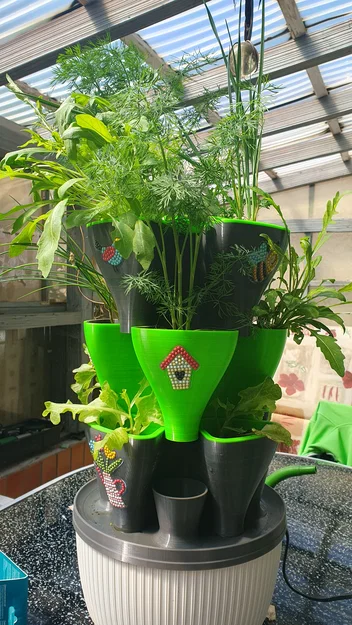Hydroponic Style Tower Indoor – Tháp thủy canh để bàn trong nhà - Image 15