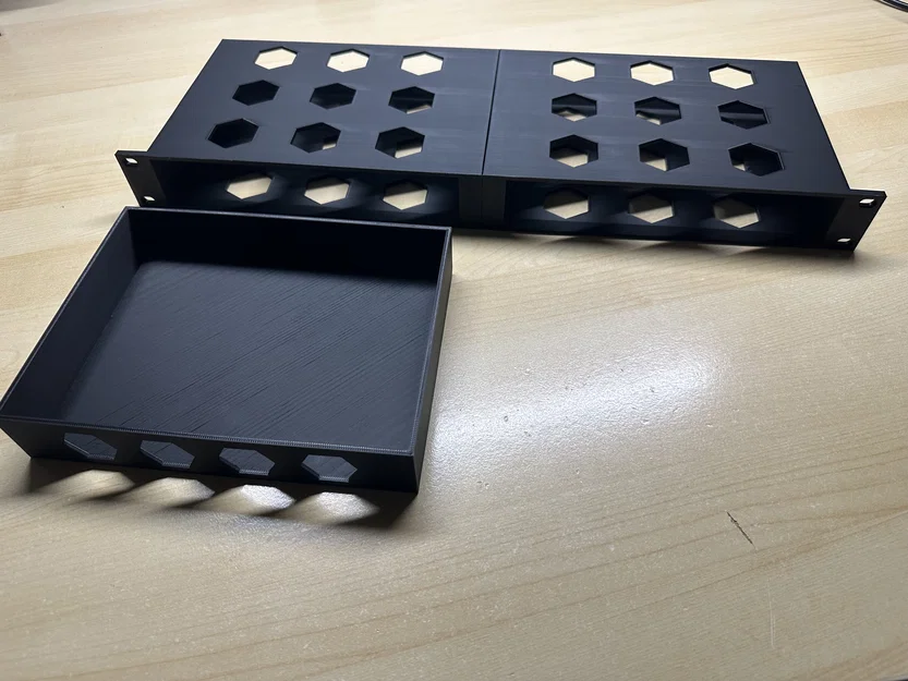 Ngăn kéo rack 19" (2 drawers) cao 1U - Image 2