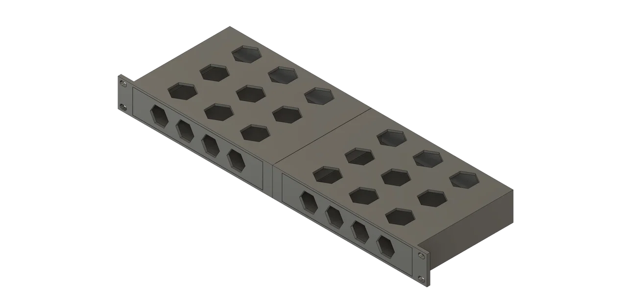 Ngăn kéo rack 19" (2 drawers) cao 1U - Image 6