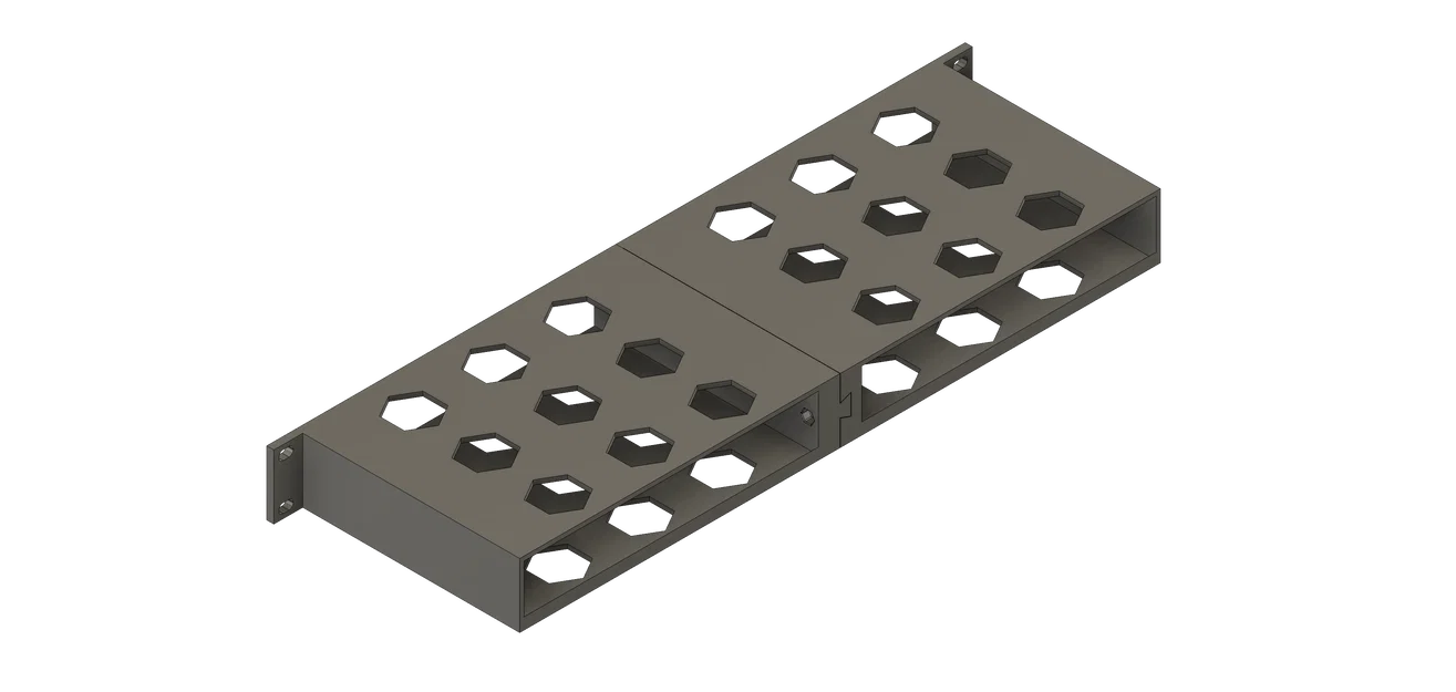 Ngăn kéo rack 19" (2 drawers) cao 1U - Image 9