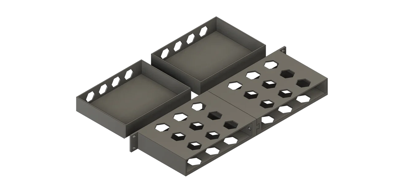 Ngăn kéo rack 19" (2 drawers) cao 1U - Image 13