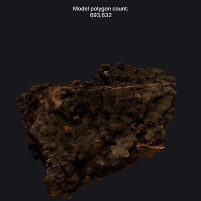 Bộ sưu tập đá và đất scan 3D cho sa bàn, tiểu cảnh và mô hình