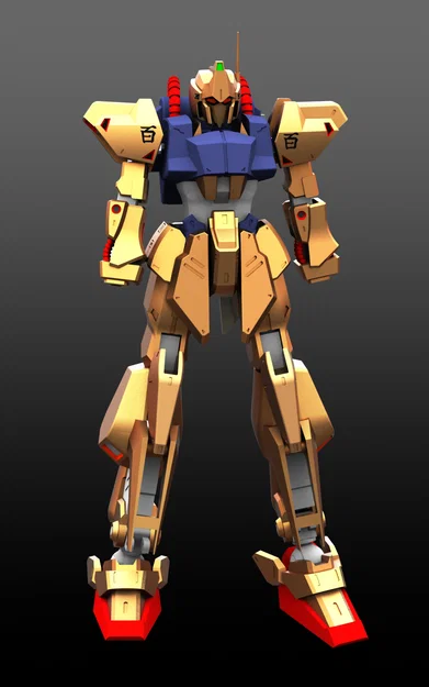 Mô hình Gundam Dummy 13 tùy biến phong cách Hyaku Shiki (3D Printing) - Image 1