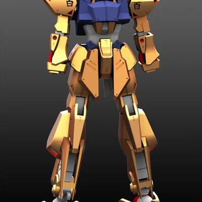 Mô hình Gundam Dummy 13 tùy biến phong cách Hyaku Shiki (3D Printing)