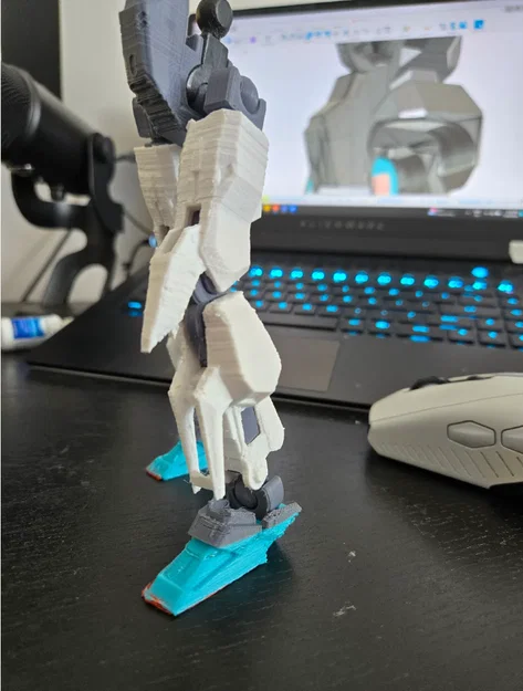 Mô hình Gundam Dummy 13 tùy biến phong cách Hyaku Shiki (3D Printing) - Image 3