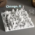 Chicago, IL Mini Cityscape Detailed – Mô hình cityscape Chicago mini siêu chi tiết - Thumbnail 1