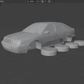 Mô hình xe Skoda Octavia 1U Sedan chất lượng cao dành cho in 3D - Thumbnail 1