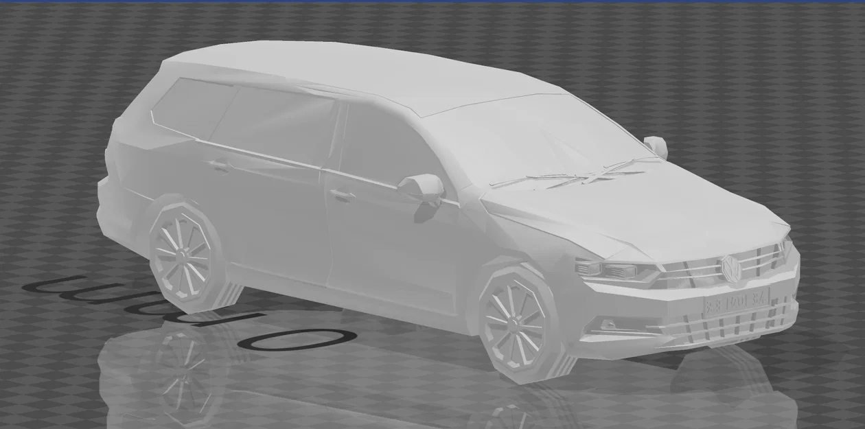 Mô hình Low Poly 2019 Volkswagen Passat Estate - Image 1