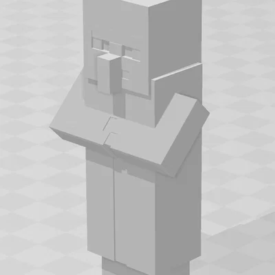 Mô hình 3D dân làng Minecraft (Villager) in ấn dễ dàng