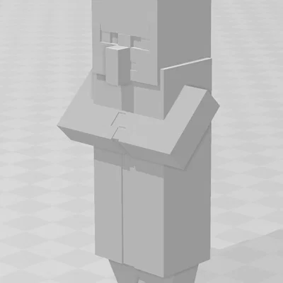 Mô hình 3D dân làng Minecraft (Villager) in ấn dễ dàng