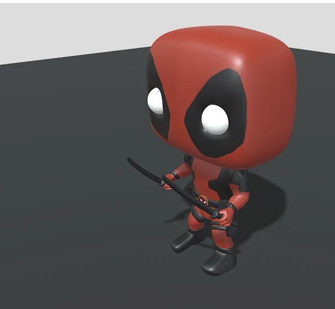 Mô hình Deadpool Funko Pop - File in 3D Marvel độc đáo - Image 1