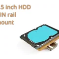 Gá gắn HDD/SSD 2.5 inch lên thanh DIN (DIN rail mount) - Thumbnail 1