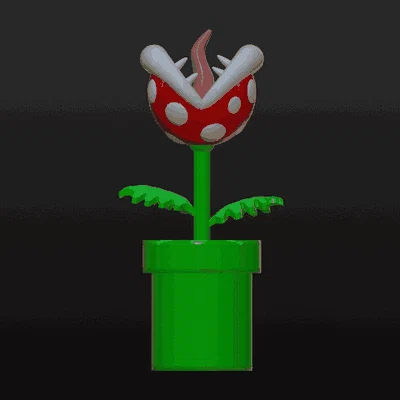 Mô hình 3D Cây ăn thịt Piranha Plant từ Super Mario siêu đáng yêu