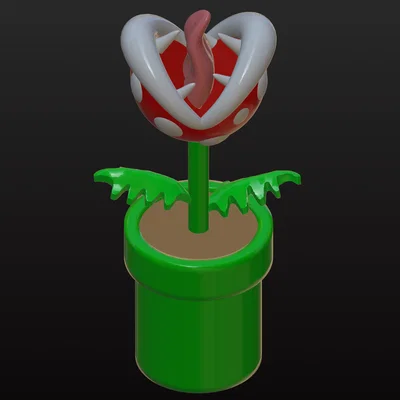 Mô hình 3D Cây ăn thịt Piranha Plant từ Super Mario siêu đáng yêu