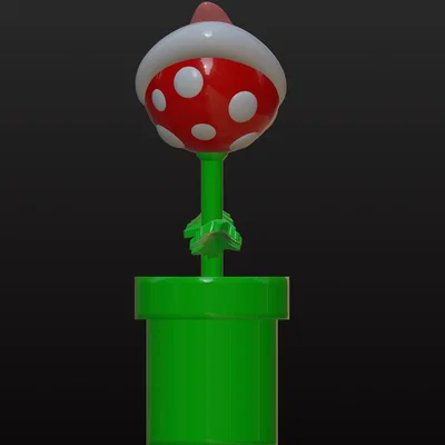 Mô hình 3D Cây ăn thịt Piranha Plant từ Super Mario siêu đáng yêu